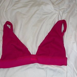Skims Plunge Bralette In Raspberry
